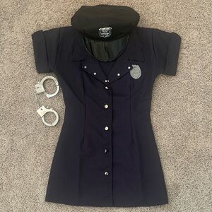 Navy Police Costume Dress with Accessories